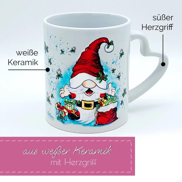 Tasse . Happy SANTA Wichtel ♡ Geschenk Idee für Weihnachten
