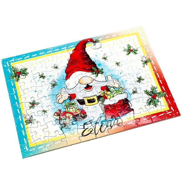Puzzle . Happy SANTA Wichtel ♡ Geschenk für Weihnachten